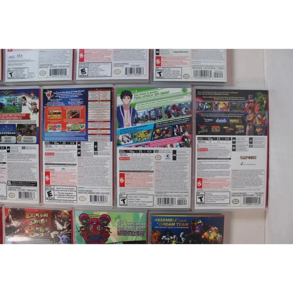 Lot of 13 Nintendo Switch Empty Game Cases Only No Games JRPG's Japanese action